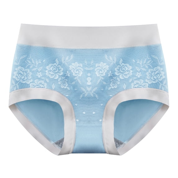 Eagokdc Cotton Underwear for Women High Waisted Full Coverage Soft Comfortable Brief Panties for Ladies Size L-2XL
