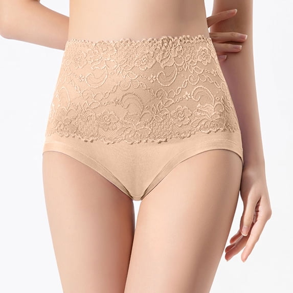 Eagokdc Cotton Underwear for Women High Waisted Soft Full Coverage Plus Size Strech Panties Briefs Size M-6XL