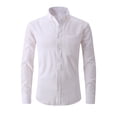 thumbnail image 1 of Eagokdc Man Fashion Shirts Casual Pullover Button Down Collar Long Sleeves Big and Tall Shirt With Pocket Size S-2XL, 1 of 7