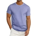thumbnail image 1 of Eagokdc Mens Crew Neck T Shirts Casual Lightweight Top Short Sleeve Basic Big And Tall Tee Shirt Size S-5XL, 1 of 6