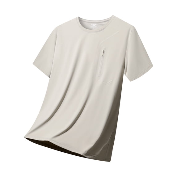 Eagokdc Mens Round Neck T Shirts Casual Breathable Short Sleeve Comfy Loose Big And Tall Tee Shirt Size L-5XL