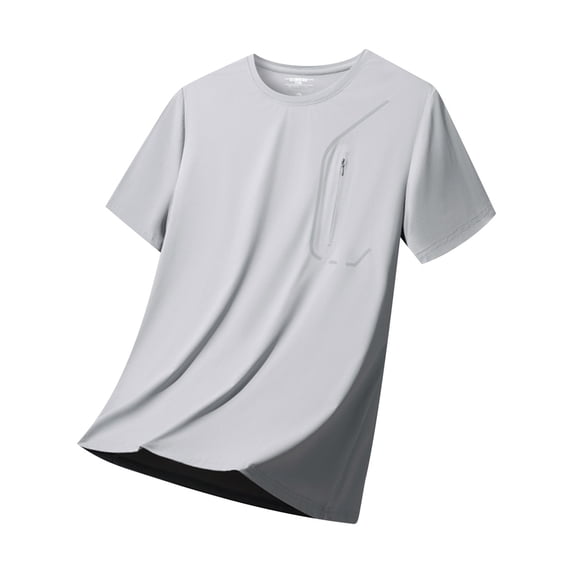 Eagokdc Mens Round Neck T Shirts Casual Breathable Short Sleeve Comfy Loose Big And Tall Tee Shirt Size L-5XL