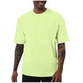 thumbnail image 1 of Eagokdc Mens Round Neck T Shirts Summer Casual Short Sleeve Training Big And Tall Basic Tee Shirt Size S-5XL, 1 of 5
