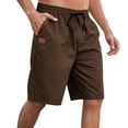 thumbnail image 1 of Eagokdc Mens Shorts Casual Elastic Waist Big And Tall Comfortable Active Short With Pocket Size M-4XL, 1 of 7