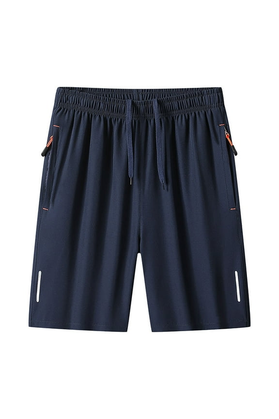 Mens Shorts Casual Solid Color Straight Big And Tall Workout Short With Pocket Size M-8XL