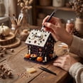 thumbnail image 1 of Eagokdc Pearl Painting Kit Halloween Wooden House Shaped Diamond Art Kits for Adults, Home Decor Art Craft Kit Upgraded Beads Craft for Holiday Family Activity, 1 of 7