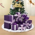 thumbnail image 1 of Eagokdc Set of 7 Christmas Decorations Gift Boxes with Lid, Assorted Sizes Gift Box for Present Packing, Party Favor Supplies, Front Door and Porch Decor, 1 of 6
