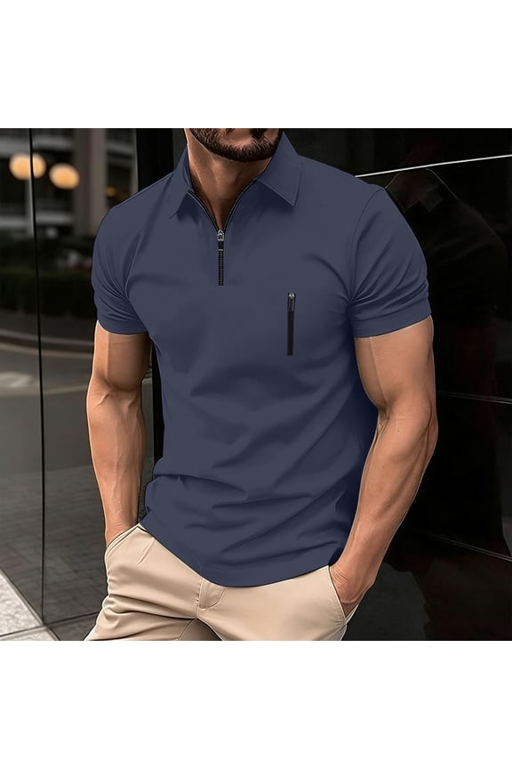 Shirts for Men Casual Solid Color Short Sleeve Button Down vacation T Shirts for Man Size M-3XL