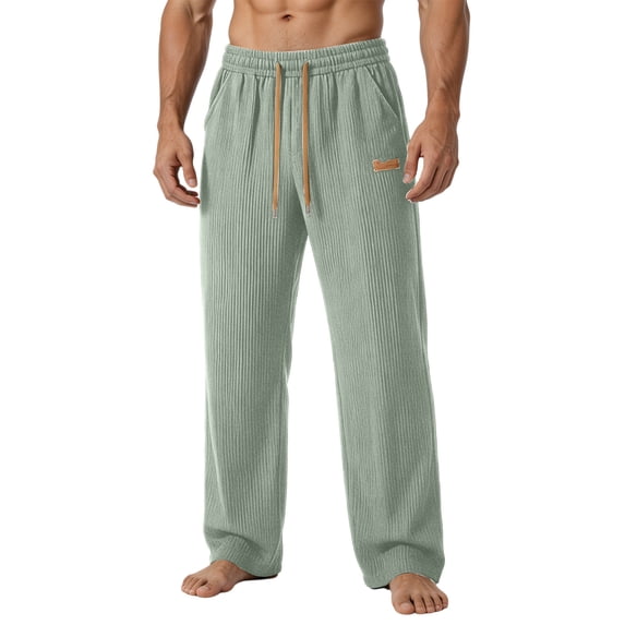 Eagokdc Stretch Pants for Men Casual Jogging Loose Drawstring Lightweight Exercise Big And Tall Pant With Pockets Size S-4XL