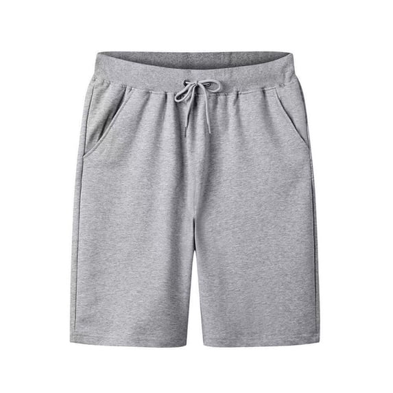 Eagokdc Sweat Shorts Men Cotton Casual Summer Workout Elastic Waist Loose Athletic Big And Tall Short Size L-4XL