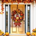 thumbnail image 1 of Eagokdc Thanksgiving Welcome Door Cover for Living Room, Farmhouse Autumn Harvest Banner, Door Curtains for Front Door, Wall, Photo Background, 1 of 7