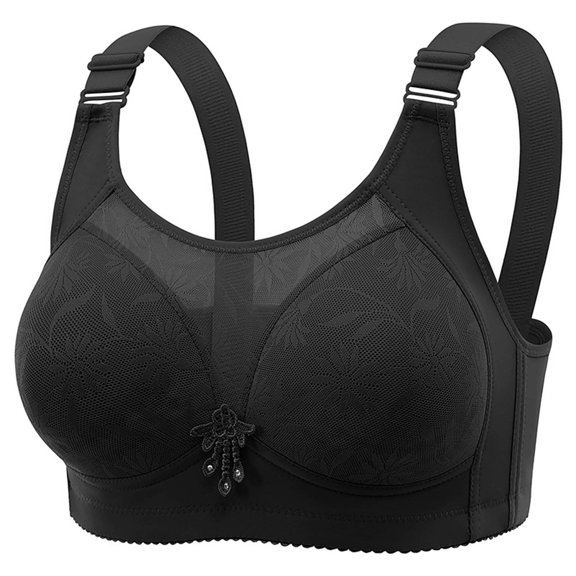 Eagokdc Womans Bras No Underwire Breathable Push Up Full Coverage Best Underwear Plus Size with Support Size M-4XL