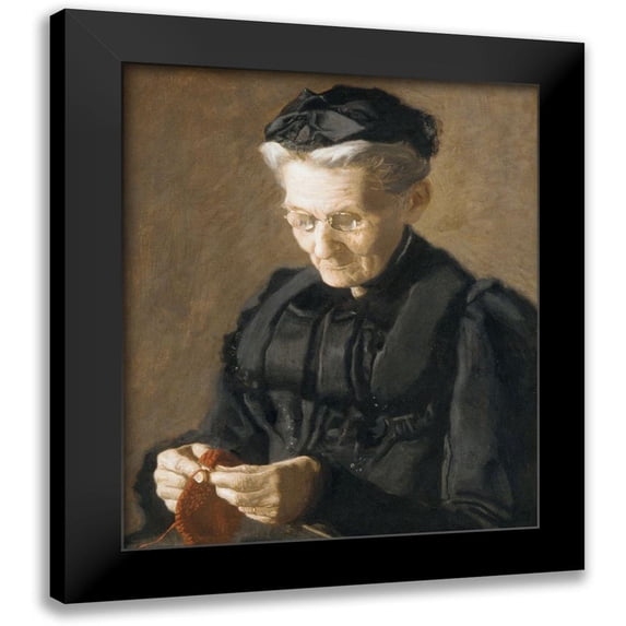 Eakins, Thomas 15x17 Black Modern Framed Museum Art Print Titled - Mrs. Mary Arthur