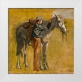 thumbnail image 1 of Eakins, Thomas 26x26 White Modern Wood Framed Museum Art Print Titled - Study for Cowboys in the Badlands, 1 of 4