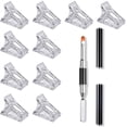 thumbnail image 1 of Ealicere Nail Extension Tool Kit,10 pcs Polygel Clips,Plastic Nail Clamps for Quick Building Polygel,Dual-Ended Polygel Brush & Picker Brush tool for PolyGel Gel Acrylic Nails Extension, 1 of 7