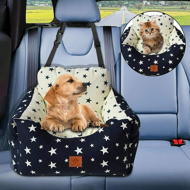 Ealing 2 in 1 Dog Car Seat,Pet Car Seat，Pet Booster Seat for Small and