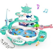 Ealing Magnetic Baby Fishing Toy Set ,with Slideway & Music Story Educational Toys for Toddlers