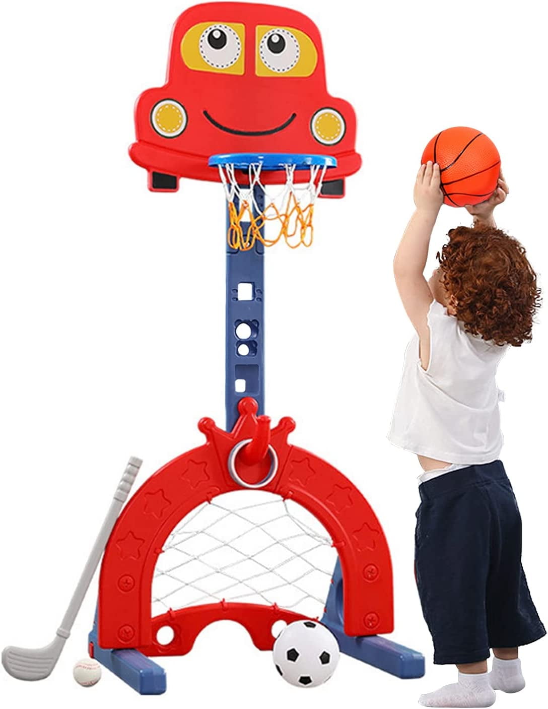 Ealing 4in1 Toddler Kids Sports Activity Center Basketball Hoop with