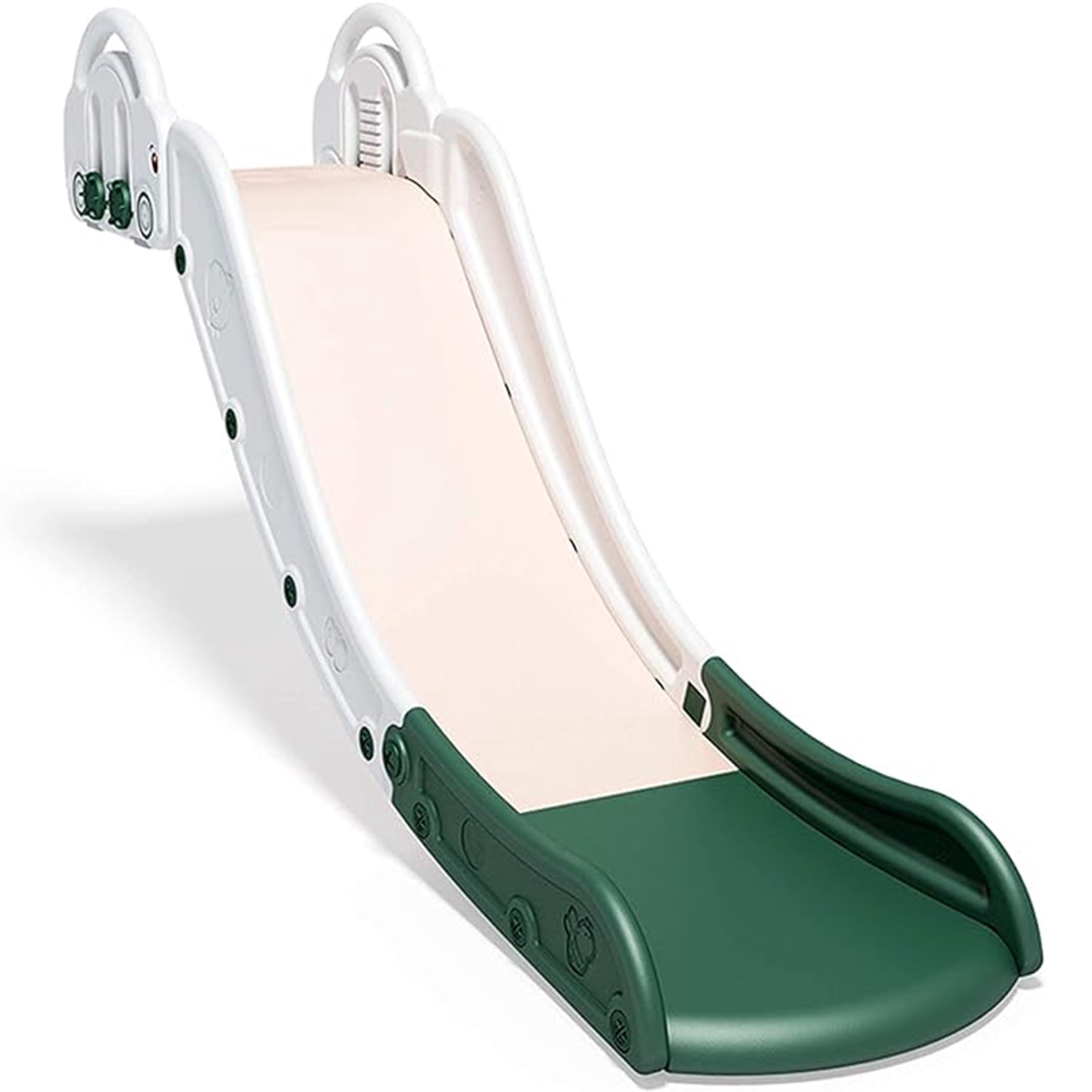 Ealing Indoor Kids Couch Slide for Bed,Playground Toys for Toddler 1-3, Easy to Assemble, Car Shape,White