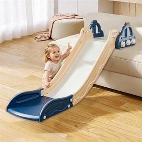 Ealing Indoor Kids Couch Slide for Bed,Playground Toys for Toddler 1-3, Easy to Assemble Store, Car Shape,Blue