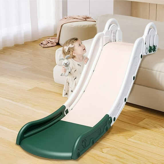 Ealing Indoor Kids Couch Slide for Bed,Playground Toys for Toddler 1-3, Easy to Assemble, Car Shape,White