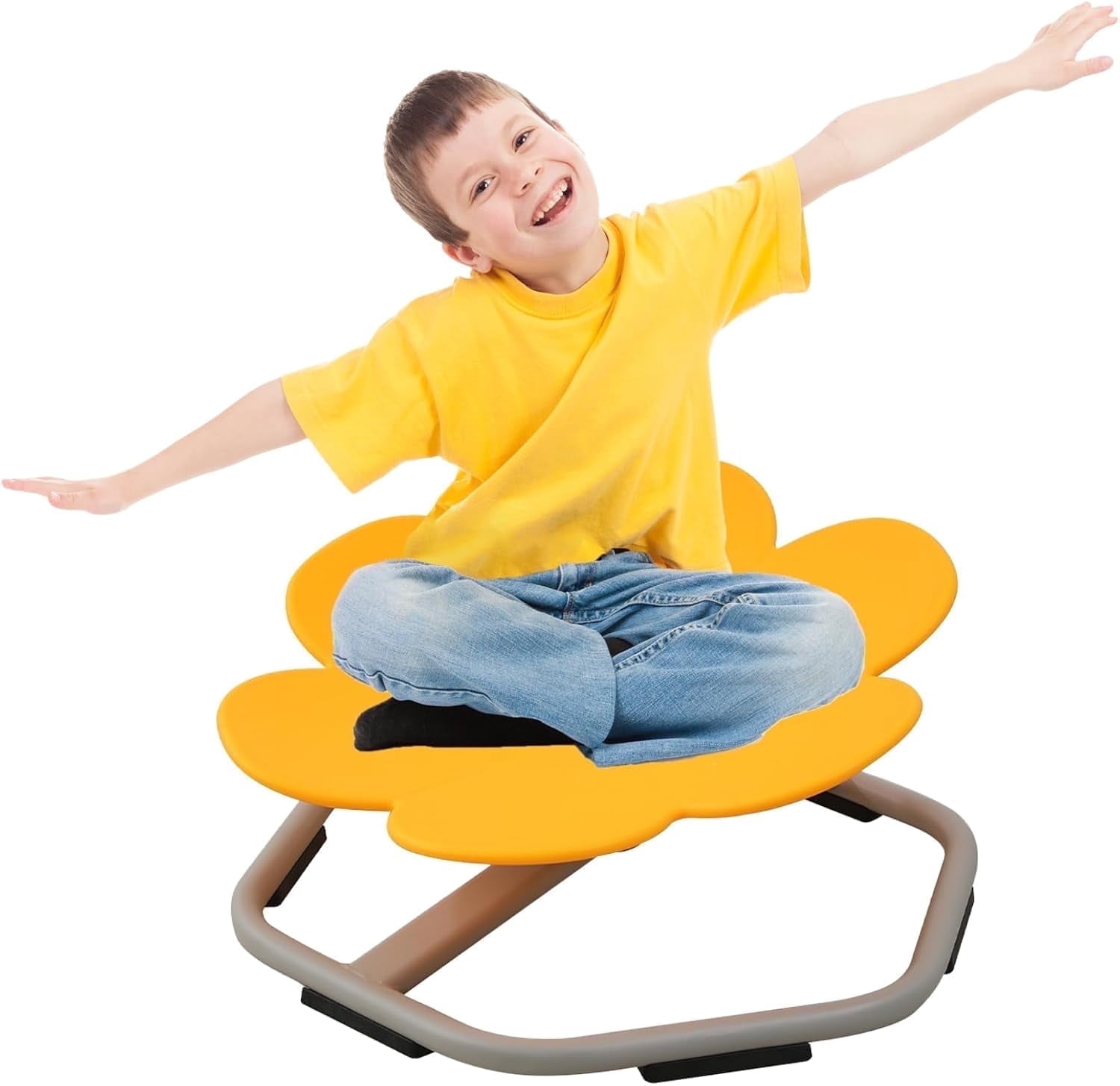 Ealing, Kids Sensory Spinning Chair, Petals Shaped, Orange - Walmart.com
