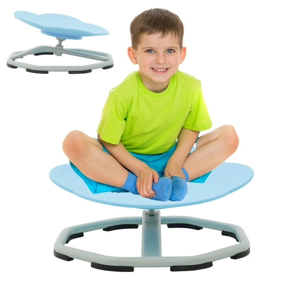Ealing Kids Swivel Chair for Autistic,Blue Sensory Spinning Chair for Toddler Balance & Coordination