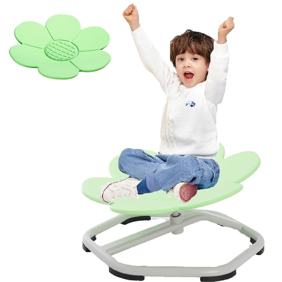 Ealing Spinning Chair for Autistic,Kids Sensory Swivel Chair with Non-Slip Design,Body Coordination Training Sensory Toys for for Teens Gifts,Green
