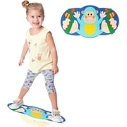 Ealing Wobble Balance Board Kids Wooden Rocker Board Load 123Lbs,Non-Slip Wobble Trainer for Toddler Active Play and Exercise