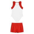 thumbnail image 1 of Eandarui Boy's Gymnastics Leotard Athletic Competition Training Tank Top Unitard with Shorts Active White 16, 1 of 5