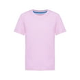thumbnail image 1 of Eandarui Kids Boys Solid Color Short Sleeve T-shirt Summer Active Casual Tops Round Neck Tee Outdoor Pink 150, 1 of 7