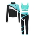 thumbnail image 2 of Figure Skating Jacket Zippered Tops For Girl Women Training Competition Ice Skating Short Fleece 2 of 13