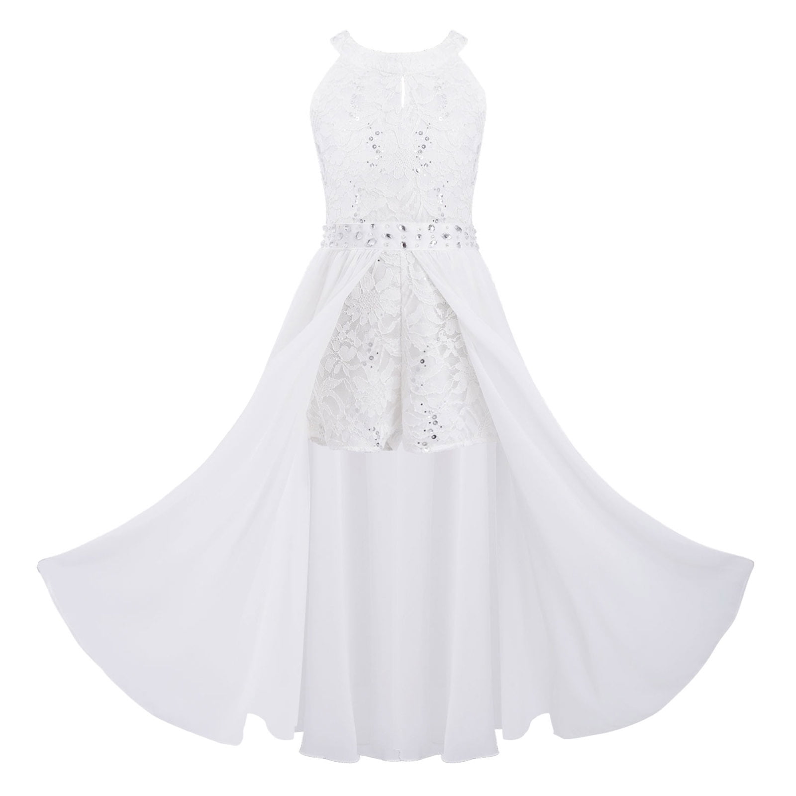 romper maxi dress lace Boho Lace Maxi Slip Dress for Women - V Neck Open Front Romper