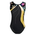 thumbnail image 1 of Eandarui Kids Girls One Piece Sleeveless Leotard Gymnastics Dancewear Ballet Dance Bodysuit Costume Yellow 4, 1 of 5