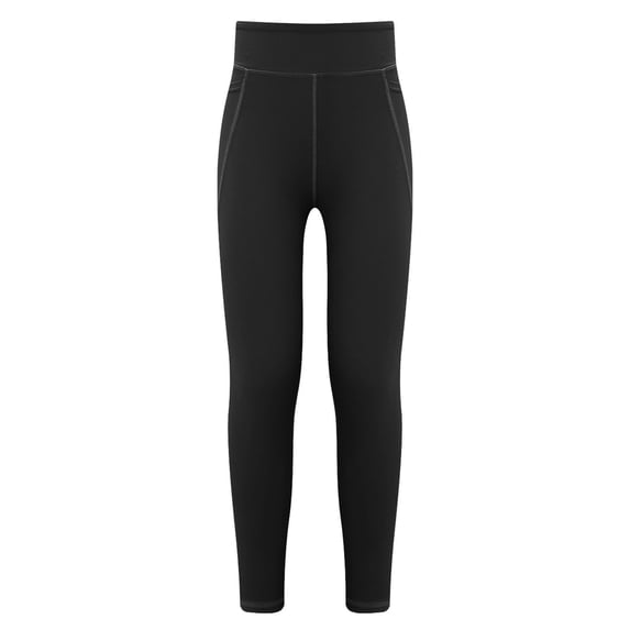 Eandarui Kids Girls Sport Leggings Yoga Pants Compression Tights Running Jogging Sweatpants with Black 120