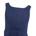thumbnail image 1 of Eandarui Kids Sleeveless Flower Girls Dress Knotted Waist Chiffon Evening Dress Pageant Wedding Navy Blue 4, 1 of 5