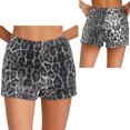 thumbnail image 1 of Eandarui Women's Glitter Sequin Leopard Shorts Mid Waist Y2k Beach Shorts Club Rave Bottoms Hot Grey S, 1 of 7