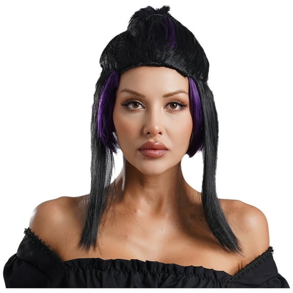 Eandarui Women's Gradient Anime Cosplay Wigs Long Synthetic Braided Wigs Halloween Party Costume Type C One Size