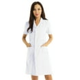 thumbnail image 1 of Eandarui Women's Scrub Dress Hospital Medical Doctors Nurse Uniforms Jackets Coat Halloween Costumes White XL, 1 of 7