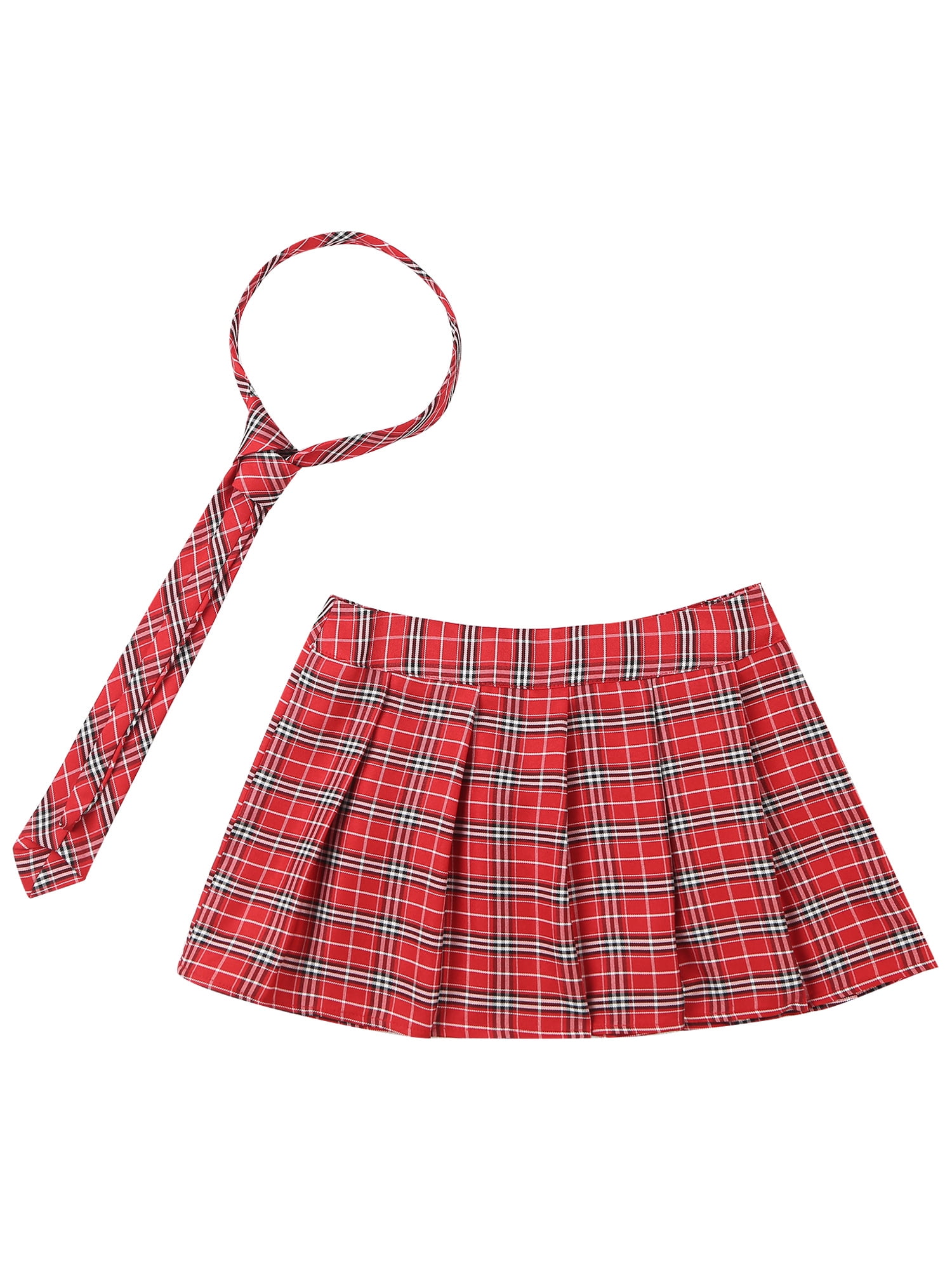 Red Plaid Skirt Outfit Red Tartan Skater Skirt Tartan Red Skater