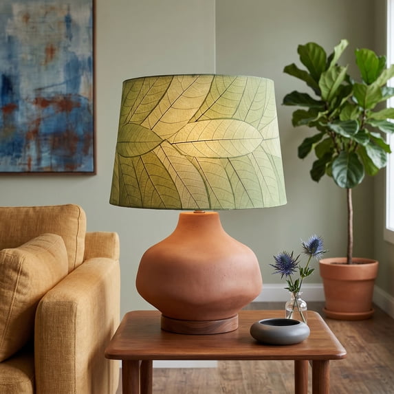 Eangee 18 Inch Tapered Drum Shade Green
