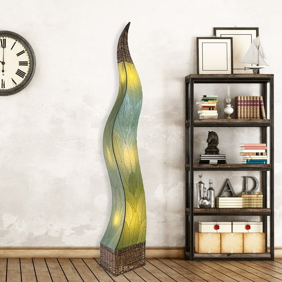 Eangee Flame Giant Floor Lamp Green