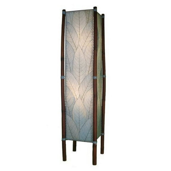 Eangee Home Design Fortune Large Floor Lamp, Shade Made Of Cocoa Leaves, 11x11x48 Inches