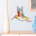 thumbnail image 1 of Eangee Home Design Hummingbird Wall Decor White Red And Blue, Capiz and Metal, Indoor / Outdoor Safe, 12x1x12 Inches, 1 of 5