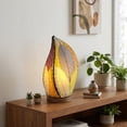 thumbnail image 1 of Eangee Home Design Leaflet Table Lamp, Shade Made Of Cocoa Leaves, 5x7x14 Inches, 1 of 6