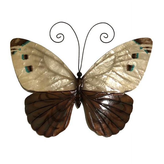 Eangee Home Design m2044 Butterfly Wall Decor, White & Blue