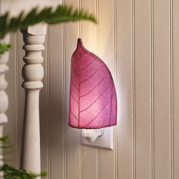 Eangee Leaf Night Light Purple