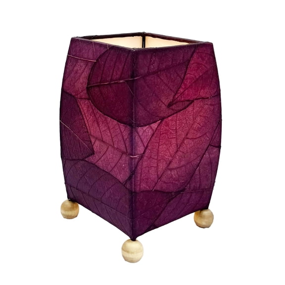 Eangee Mini Square Cocoa Leaf Lamp Purple