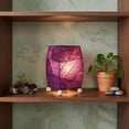 thumbnail image 1 of Eangee Mini Square Cocoa Leaf Lamp Purple, 1 of 5