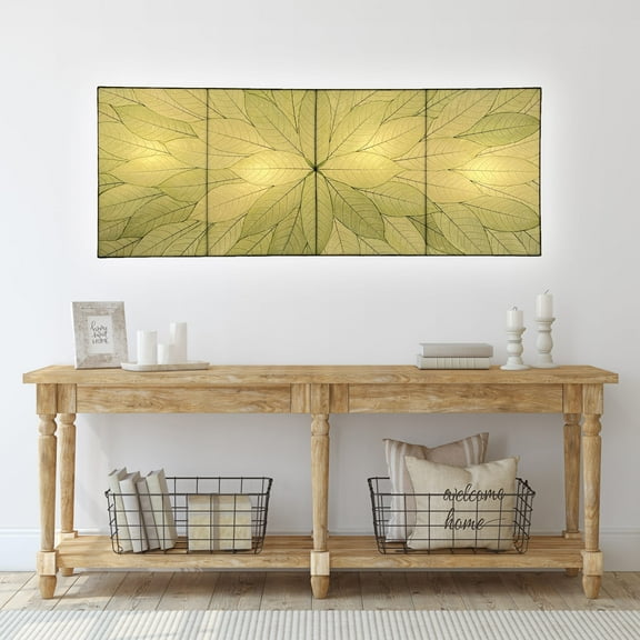 Eangee Sunburst Panel Wall Lamp Green